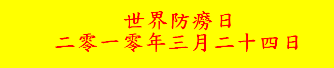 世界防痨日2009