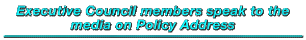 Executive Council members speak to the media on Policy Address